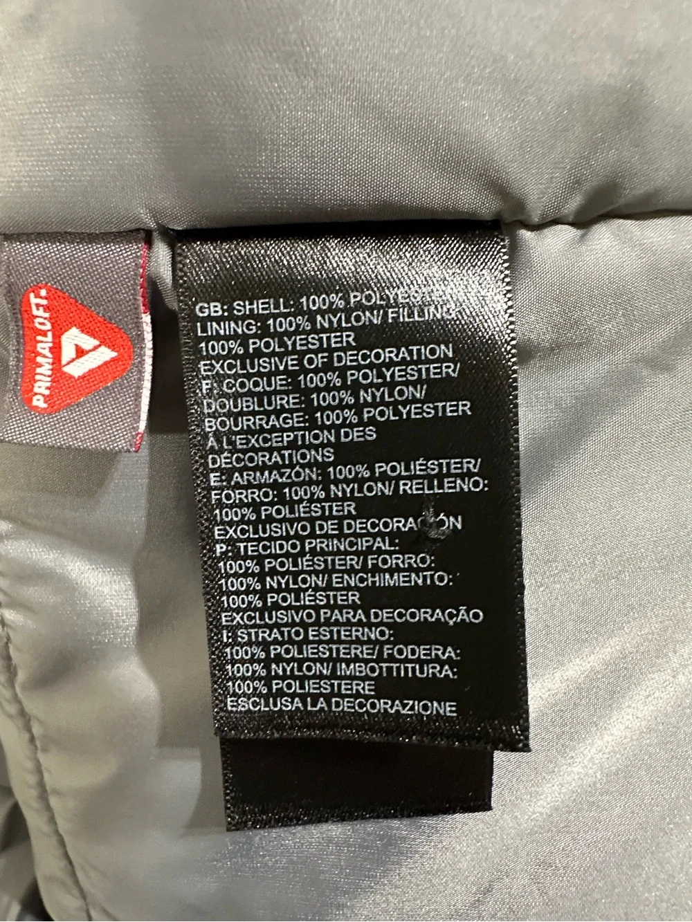 North face Apex elevation insulated jacket size XL gray